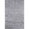 thảm trang trí FL1008 lông xù màu xám