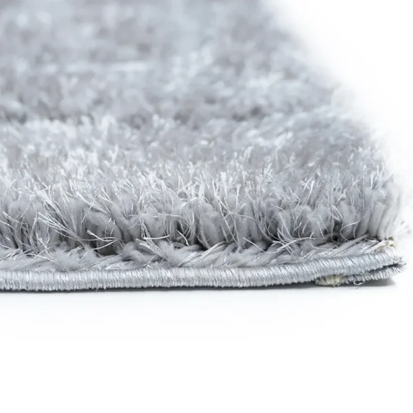 thảm trang trí FL1008 lông xù màu xám