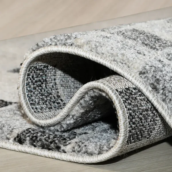 thảm trang trí A400A-FTB33 họa tiết ô vuông