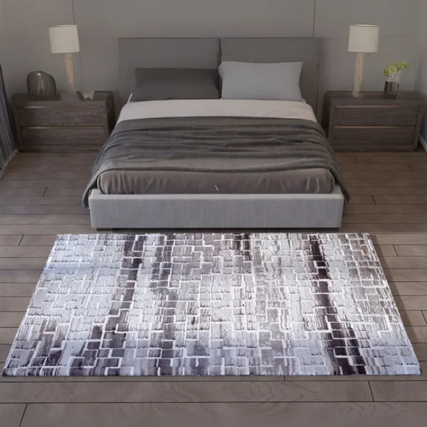 thảm trang trí AU1003 màu nâu xám