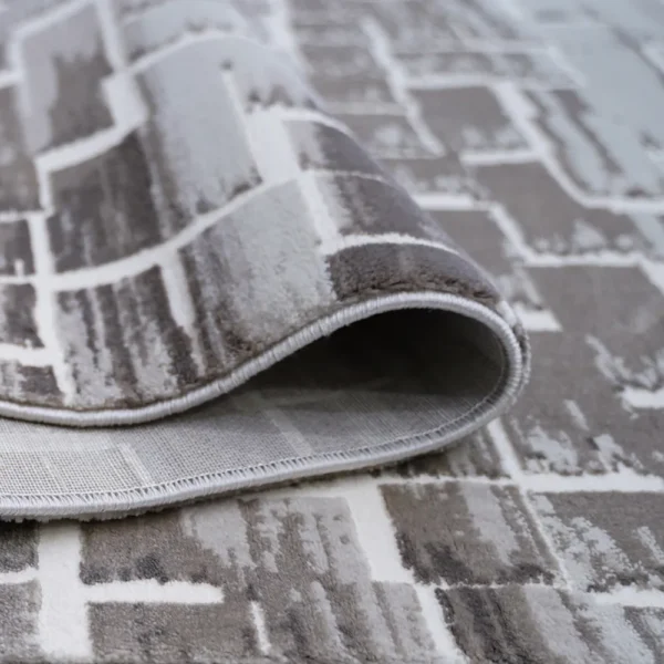 thảm trang trí AU1003 màu nâu xám