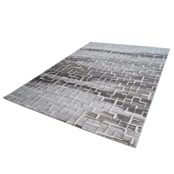 thảm trang trí AU1003 màu nâu xám