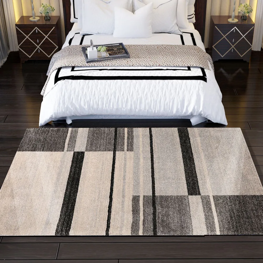 thảm trang trí C817A-FTB63 họa tiết kẻ ô