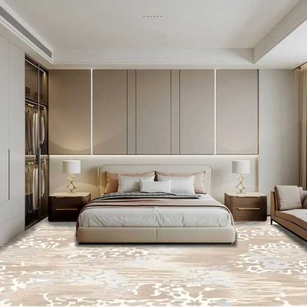 Thảm trang trí HY201 màu nâu