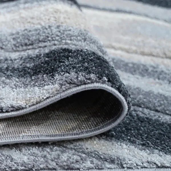 Thảm trang trí PR1008 màu xám họa tiết xương cá