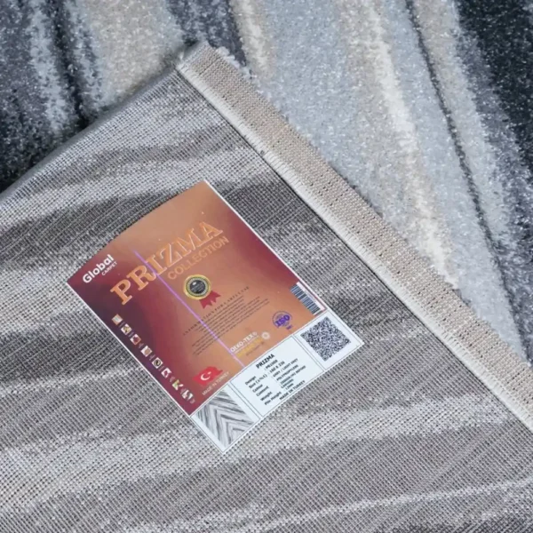 Thảm trang trí PR1008 màu xám họa tiết xương cá