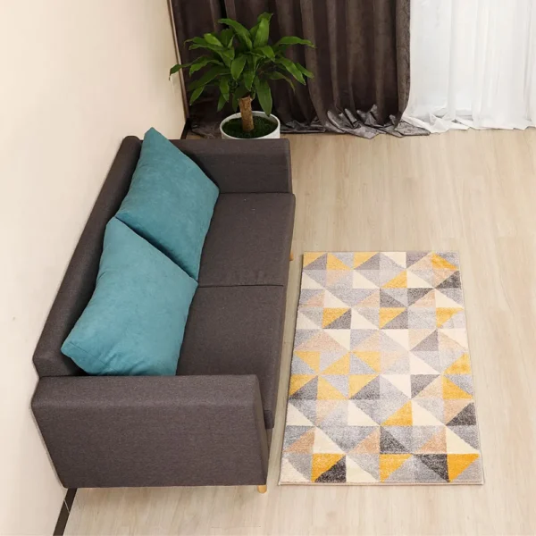 Thảm trang trí RE1001 đa sắc hình học