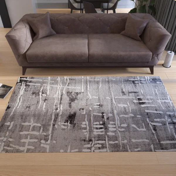 Thảm trang trí RE1004 màu xám