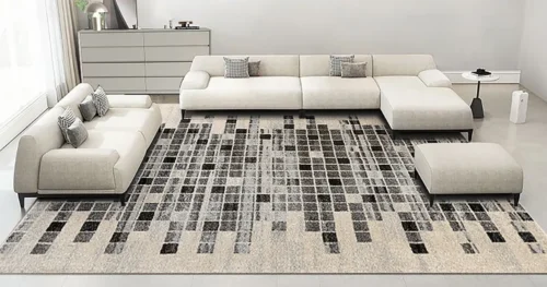 mách bạn cách chọn thảm lót sàn cho không gian mở