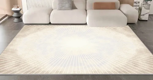 mách bạn cách chọn thảm lót sàn cho không gian mở