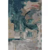 thảm trang trí TAQ-4307 Antique White Teal Blue