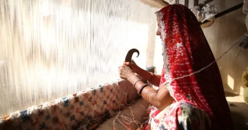 quy trình dệt thảm thủ công