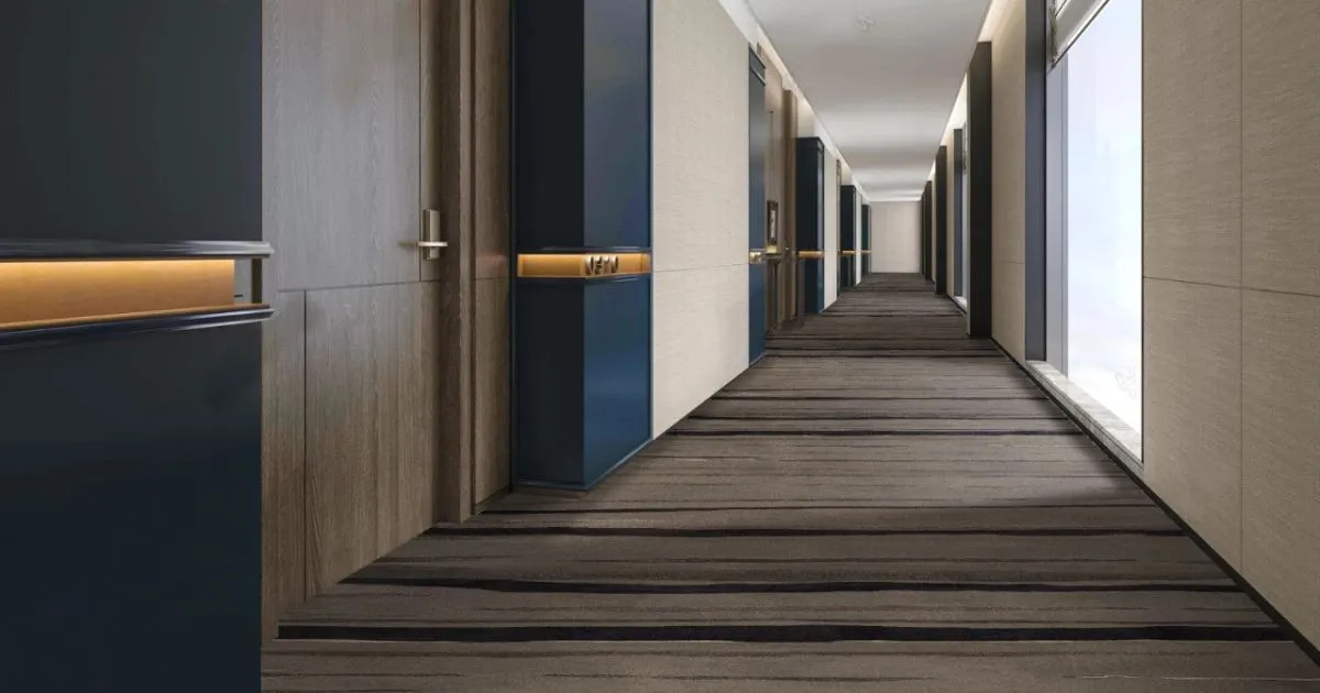 Thảm sợi tổng hợp được sử dụng trong không gian có mật độ sử dụng cao